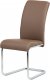 Jídelní židle HC-236 CAP cappuccino koženka / chrom