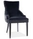 Designová jídelní židle JIRI VELVET černá