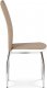 Jídelní židle AC-2202 CAP, ekokůže cappuccino, bílá/chrom