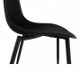 Plastová jídelní židle TEGRA TYP 2, černá/černý kov