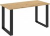 Jídelní stůl Indigo 67x185 dub artisan/černý kov