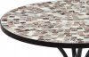 Zahradní stůl  JF2206, deska z keramické mozaiky, černý kov