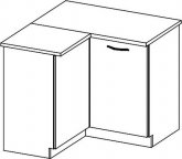 Kuchyňská rohová spodní skříňka CHAMONIX II DRP, levá