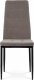Jídelní židle DCL-395 LAN4, lanýžová sametová látka/černý kov