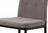 Jídelní židle DCL-395 LAN4, lanýžová sametová látka/černý kov