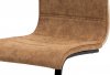 Jídelní židle WE-5023 BR3, látka "COWBOY" hnědá, překližka San Remo, kov matná černá