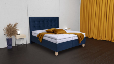 Čalouněná postel CELINE s úložným prostorem a volně loženou matrací