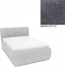 Čalouněná postel AVA EAMON UP s úložný prostorem, 140x200, MONOLITH 97