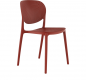 Stohovatelná jídelní židle FEDRA červená