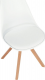 Otočná jídelní židle ETOSA, bílá