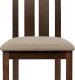 Dřevěná jídelní židle BC-2602 WAL, ořech/potah béžový