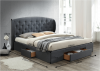 Čalouněná postel OLINA NEW 180x200, s úložným prostorem, šedá