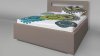 Čalouněná postel AVA LERYN 160x200, s úložným prostorem, MONOLITH 15