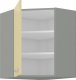Kuchyňská skříňka Karpo 60x60 GN 72 1F krémový lesk/šedá