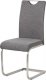 Pohupovací jídelní židle HC-921 GREY2, látka šedá, ekokůže šedá/broušený nerez