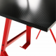 Dětský psací stůl LATIF, černá/červený kov