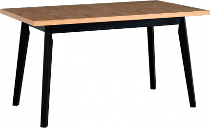 OSTENA 5 (OSLO 5) jídelní stůl rozkládací -lamino deska Dub grandson/ nohy černá- kolekce "DRE" (K150-E)