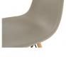Plastová jídelní židle CINKLA 3 NEW, teplá šedá/buk