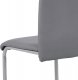 Pohupovací jídelní židle DCL-102 GREY, ekokůže šedá/šedý lak