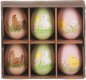 Vajíčka plastová malovaná, sada 6ks. VEL7169