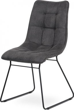 Jídelní židle DCH-414 GREY3, potah šedá látka v dekoru vintage kůže/kov