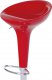 Barová židle AUB-9002 RED, plast/chrom, červená