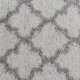 Koberec, krémová / šedá, vzor, 67x120, TATUM TYP 1