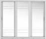 Šatní skříň 02 ARTI 250 bílá/zrcadlo