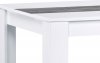 Jídelní stůl DT-P140 WT, bílá/dekorační pruh beton