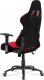 Kancelářská židle KA-F01 RED houpací mech., červená látka, kovový kříž