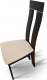 Dřevěná jídelní židle DESI, látka béžová/wenge