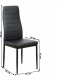 Jídelní židle COLETA NOVA černá ekokůže/černý kov