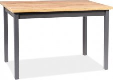 Jídelní stůl ADAM 100x60, dub lancelot/antracit