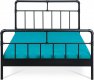Kovová postel BED-1922 BK, 140x200, černá