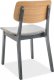 Jídelní čalouněná židle BENITO šedá/dub/grafit