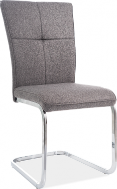 H -190- jídelní židle látka Šedá č.146 / nohy chrom (H190CHSZ) (S) (K150-Z)
