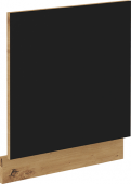 Dvířka na myčku Monro ZM 60 s panelem, černý mat/dub artisan