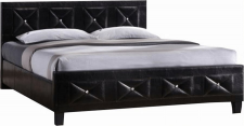 Čalouněná postel CARISA 180x200, černá
