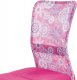 Dětská židle KA-2325 PINK, růžová mesh, síťovina motiv/černý plast