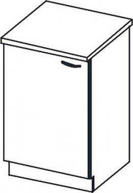 Spodní kuchyňská skříňka GREY D60, 1-dveřová, levá, šedý lesk