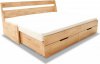 Dřevěná rozkládací postel Duette A bílá