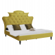 Čalouněná postel REINA 180x200, zlatá Velvet