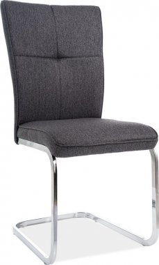 Pohupovací jídelní židle H-190 grafitově šedá/chróm