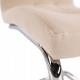 Pohupovací jídelní židle SALOMA NEW, béžová Dulux Velvet látka/chrom