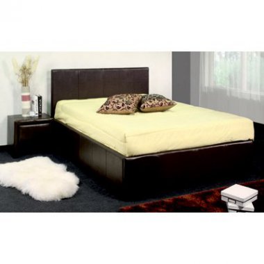 Gina: postel s úložným prostorem 160x190 cm, černá