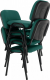 Konferenční židle ISO 2 NEW stohovatelná, zelená