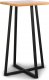Barový stolek LOFT L8, dub/černý kov