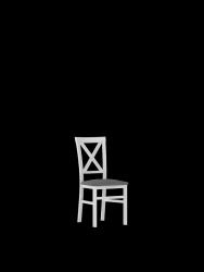 Provance 10 (ALICE 101) - jídelní židle  dřevo Bílá/ šedá Savana 21(SZ) (K150-Z)
