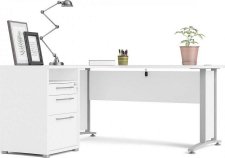 Psací stůl Office 80400/44 bílá/silver grey