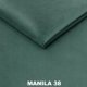 Rozkládací pohovka Dream XIII s úložným prostorem, zelená Manila 38